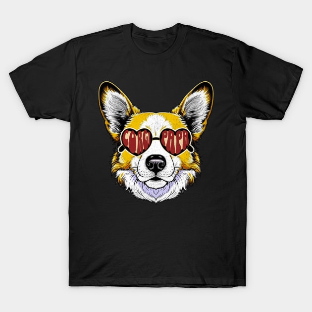 Corgi Dad T-Shirt by CloudEagleson